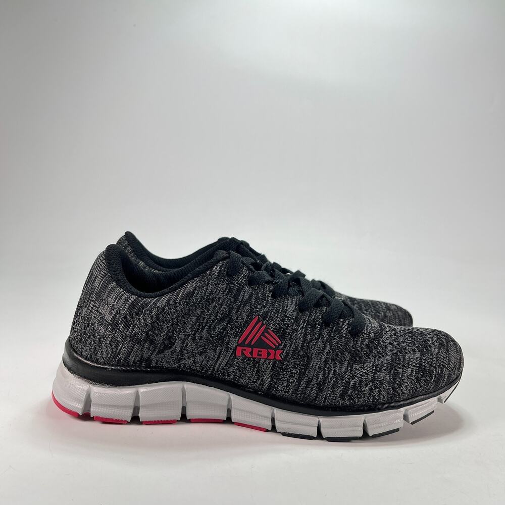 RBX Backer-K Black Grey Space Dye Athletic Lace Up Running Shoes Men's Size 7